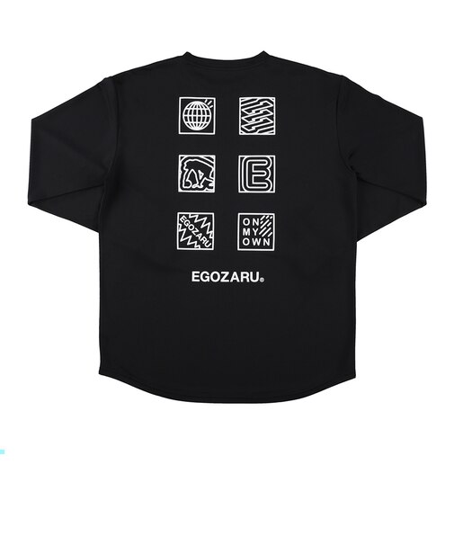 エゴザル（EGOZARU）バスケットボールウェア ポップアイコン バックプリント ロングスリーブTシャツ EZFW26ULS009C001