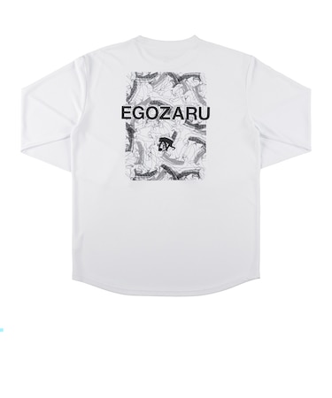 エゴザル（EGOZARU）バスケットボールウェア アブストラクトネス バックプリント ロングスリーブTシャツ EZFW26ULS008C002
