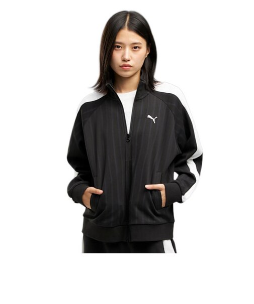 プーマ（PUMA）ESS エレベーテッドMX AOP トラックジャケット DK 638498 01 BLK