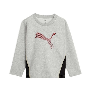 プーマ（PUMA）ジュニア ESS エレベーテッド MX クルースウェット ライト DK 638439 04 LGRY