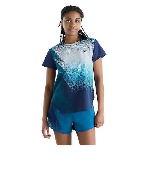 ニューバランス（new balance）Race Day ウルトラライトプリントTシャツ WT61Y1YIATD