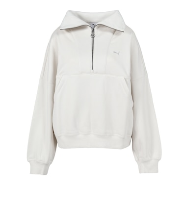 プーマ(PUMA)STUDIO KNIT ハーフジップ 529564 05 OWHT