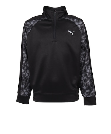 プーマ（PUMA）ジュニア TAD ESS AOP ポリ クォータージップ 529882 01 BLK