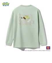 スポルディング（SPALDING）バスケットボールウェア ジュニア ロングスリーブTシャツ スポンジ・ボブ チル SJT26156SDM
