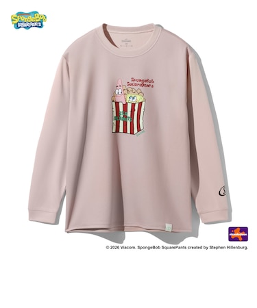 スポルディング（SPALDING）バスケットボールウェア ジュニア ロングスリーブTシャツ スポンジ・ボブ シーピーナッツ SJT26154SDP