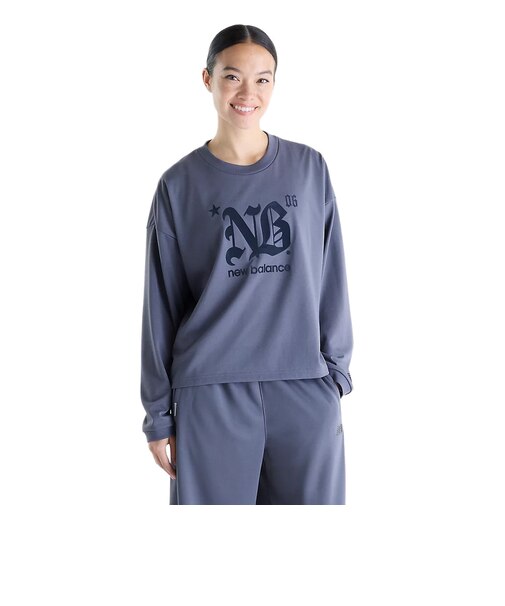ニューバランス（new balance）グラフィックロングスリーブTシャツ WT62C1H8MGT