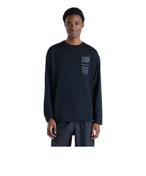 ニューバランス（new balance）ロングスリーブ Tシャツ MT62C68VBK
