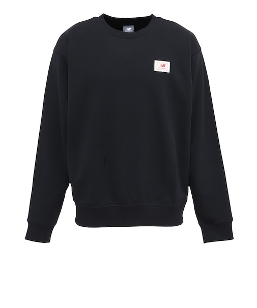 ニューバランス（new balance）ウーブンラベルクルーネックスウェット MT6175T5BK