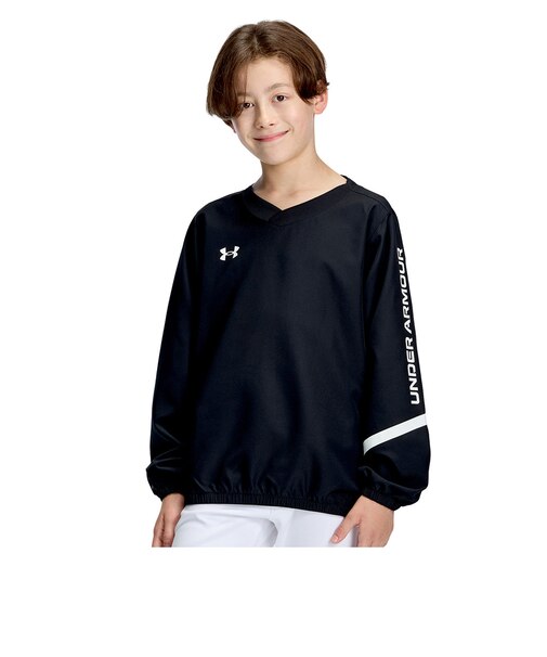 アンダーアーマー（UNDER ARMOUR）野球ウェア ジュニア ネック ロングスリーブ ジャケット 6016776 001