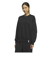 アディダス(adidas)エッセンシャルズ プラス スリーストライプス スペーサーニット ルーズフィット クルーネックプルオーバー HQ175-KF8238