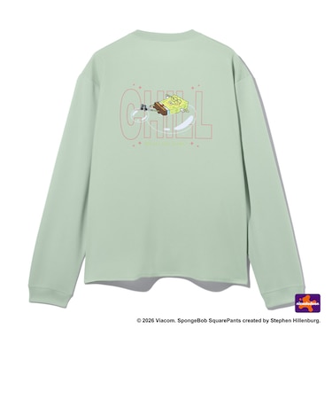 スポルディング（SPALDING）バスケットボールウェア ロングスリーブTシャツ スポンジ・ボブ チル SMT26130SDM