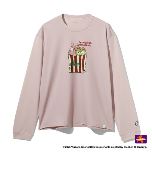 スポルディング（SPALDING）バスケットボールウェア ロングスリーブTシャツ スポンジ・ボブ シーピーナッツ SMT26128SDP
