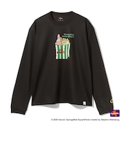 スポルディング(SPALDING)バスケットボールウェア ロングスリーブTシャツ スポンジ・ボブ シーピーナッツ SMT26128SCC