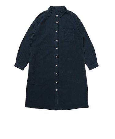 エルケクス（ELKEX）長袖シャツワンピース EKL6FA0049 NVY