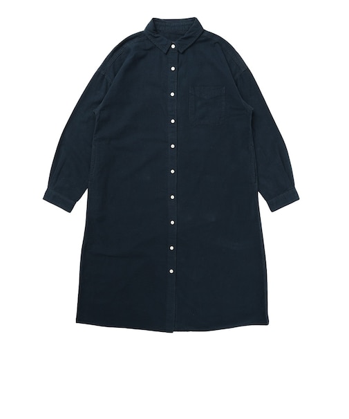 エルケクス（ELKEX）長袖シャツワンピース EKL6FA0049 NVY