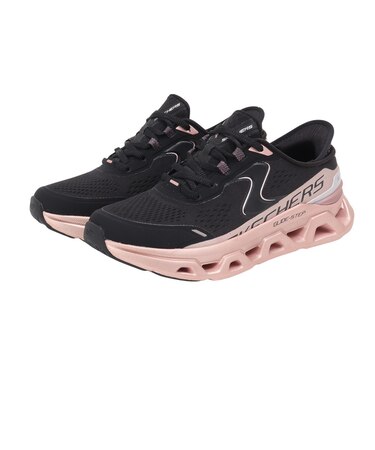 スケッチャーズ（SKECHERS）カジュアルシューズ スリップインズ グライドステップ アルタス ストレート シャイン ブラック ゴールド 150514-BK…
