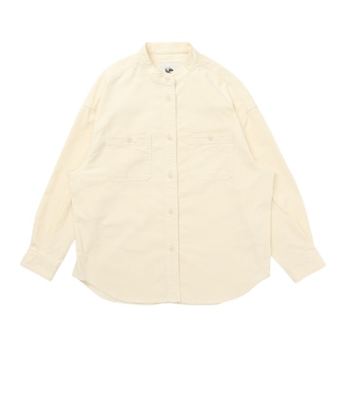 エルケクス（ELKEX）コーデュロイスタンドカラーシャツ EKL6FA0048 OWHT