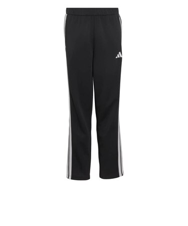 アディダス(adidas)ジュニア エッセンシャルズ スリーストライプス レギュラーフィット ダブルニット アンクル丈 トラックパンツ オープンヘム KGK9…