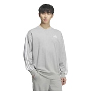 アディダス（adidas）エッセンシャルズ プラス ルーズフィット スリーストライプス フレンチテリー スウェットシャツ TS673-KF3716