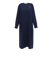 プーマ(PUMA)ESS ELEVATED デニム ロングワンピース 638508 06 NVY