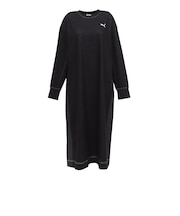 プーマ（PUMA）ESS ELEVATED デニム ロングワンピース 638508 01 BLK