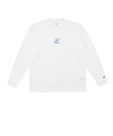 ラッセル（RUSSELL）バスケットボールウェア SPACE ICON 長袖Tシャツ RBB26F0001 WHT