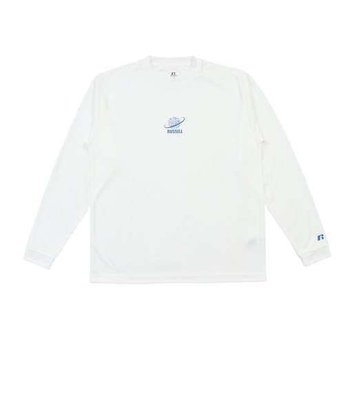 ラッセル（RUSSELL）バスケットボールウェア SPACE ICON 長袖Tシャツ RBB26F0001 WHT