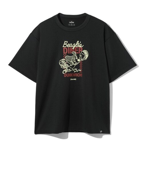 スポルディング（SPALDING）バスケットボールウェア Tシャツ ビーグルズ ダイナー SMT26105BK