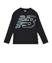 ニューバランス(new balance)キッズ ビッグロゴロングスリーブシャツ YT62L5CUBK