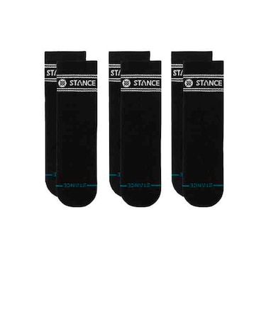 スタンス（STANCE）ソックス 3足組 VITAL QUARTER A356A25VIT BLK