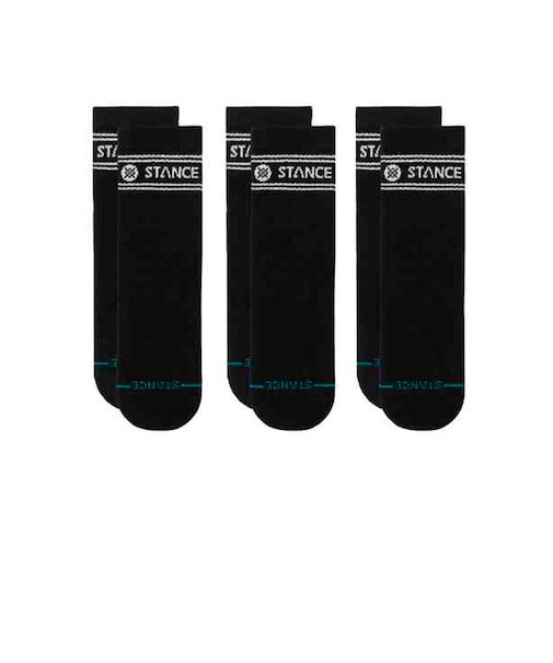スタンス（STANCE）ソックス 3足組 VITAL QUARTER A356A25VIT BLK