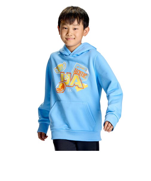アンダーアーマー（UNDER ARMOUR）ジュニア ライバル ライトウエイト テリー グラフィック フーディー 6016596 465