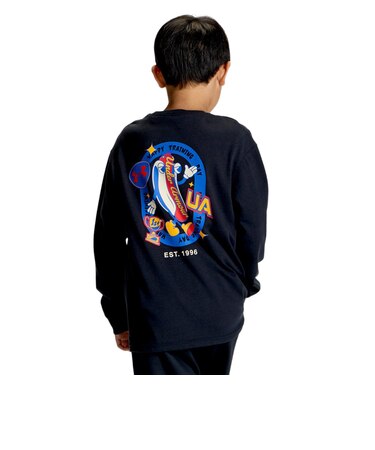アンダーアーマー（UNDER ARMOUR）ジュニア ヘビーウエイト コットン グラフィック ロングスリーブ Tシャツ 6016575 001