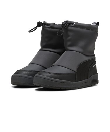 プーマ（PUMA）ジュニア ボアブーツ スノトレ スノーシューズ マルチフレックスブーツPS ダークグレー 40284701 スノーブーツ 防滑