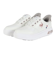 ルコックスポルティフ(lecoqsportif)スニーカー スポーツシューズ LCS セーヴル PF II SI ホワイト ピンク LU6FSN28LZ WH…