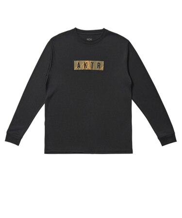アクター（AKTR）バスケットボールウェア サンダーボルト ボックス ロゴ SP 長袖Tシャツ 226-026005 BK