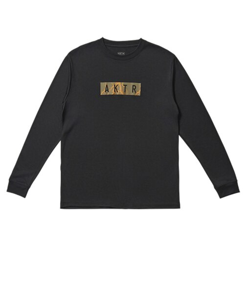 アクター（AKTR）バスケットボールウェア サンダーボルト ボックス ロゴ SP 長袖Tシャツ 226-026005 BK