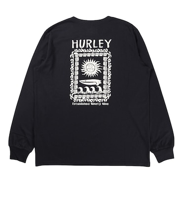 ハーレー（HURLEY）SQUARE 長袖Tシャツ MCLS261088-BLK