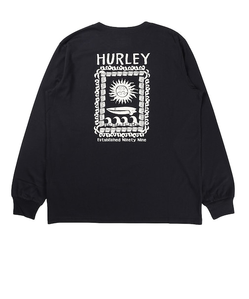 ハーレー（HURLEY）SQUARE 長袖Tシャツ MCLS261088-BLK