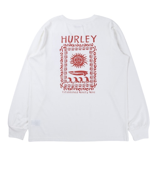 ハーレー（HURLEY）SQUARE 長袖Tシャツ MCLS261088-WHT