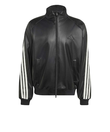 アディダス（adidas）スタジアム ルーズフィット フェイクレザー トラックジャケット HL312-KV5926