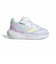 アディダス（adidas）ジュニア スポーツシューズ コアファイト 5 キッズ ホワイト NLD79-JP5158 ベルクロ ベルト付き スニーカー