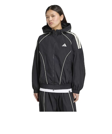 アディダス（adidas）スタジアム リンクド ウーブン ルーズフィット ウインドブレーカー ジャケット DG932-KV0593