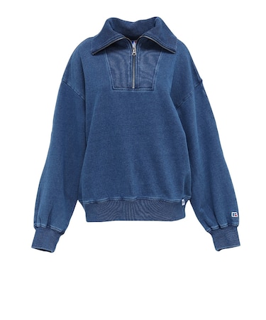 ラッセル（RUSSELL）IND 裏毛 セラーハーフジッププルオーバー RBL26F1003 LBLU