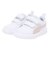 プーマ（PUMA）ジュニア スニーカー スポーツシューズ コートフレックス グリッツ inf ホワイト 40838201 スポーツ カジュアル シューズ