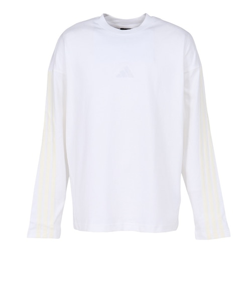 さらば青春の光 スウィングトップ ホワイト アディダス（adidas）KIT スリーストライプス 長袖Tシャツ WH769