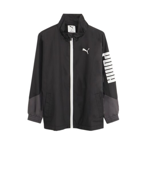 プーマ（PUMA）キッズ アクティブ スポーツ トリコット ライニング ウーブン ジャケット 529553 01 BLK