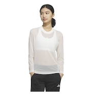 アディダス（adidas）ソフト リュクス レギュラーフィット メッシュ長袖Tシャツ MME67-KG9421