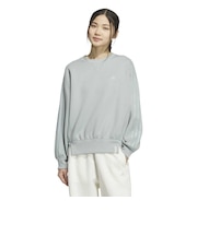 アディダス（adidas）エッセンシャルズ プラス スリーストライプス スペーサーニット ルーズフィット クルーネック プルオーバー HQ175-KF8241
