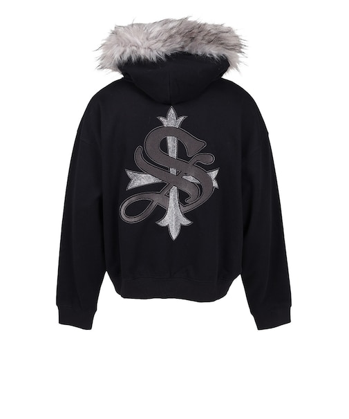 Faux Fur Cross ジップフーディ 2621-08113-00600